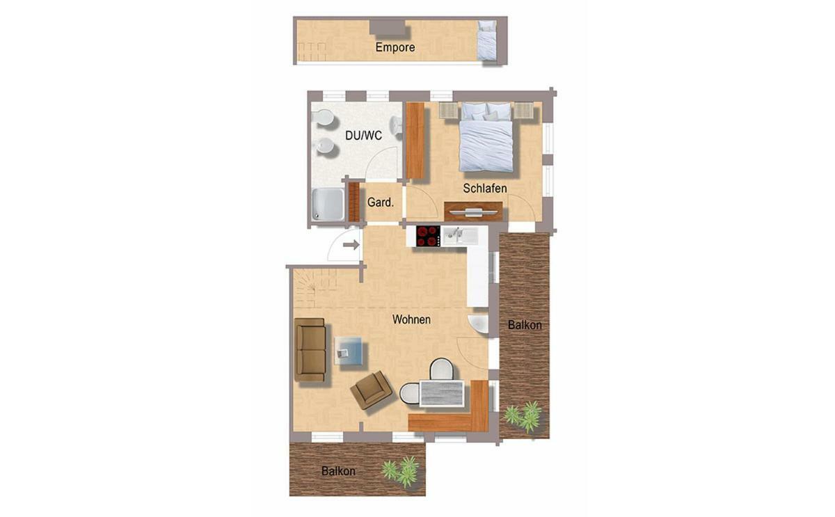 Quartier360Grad Appartement Bolsterlang Buitenkant foto